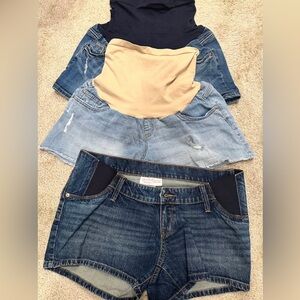Maternity Denim Shorts Bundle